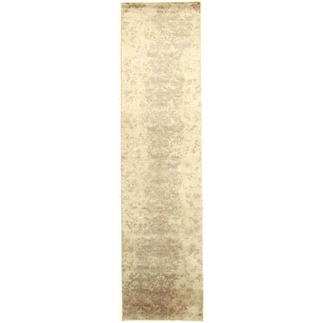 Unikatowy dywan jedwabny z Nepalu deseń vintage chodnik 80x300cm luksus jedwab z bananowca