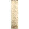 Unikatowy dywan jedwabny z Nepalu deseń vintage chodnik 80x300cm luksus jedwab z bananowca