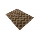Designerski nowoczesny dywan wełniany art deco brązowy ok 120x180cm Indie 2cm gruby