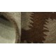 Designerski nowoczesny dywan wełniany art deco brązowy ok 120x180cm Indie 2cm gruby