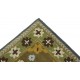 Designerski nowoczesny dywan wełniany w Persian Modern brązowy ok 120x180cm Indie 2cm gruby