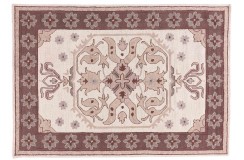 Designerski nowoczesny dywan wełniany w Persian Modern beżowy ok 200x300cm Indie 2cm gruby