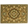 Kwiatowy nowoczesny dywan wełniany w Persian Modern brązowy ok 160x230cm Indie 2cm gruby