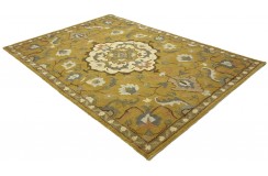 100% wełna gruby dywan z Indii 120x180cm persian modern kiwatowy