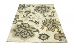 100% wełna gruby dywan z Indii 120x180cm folowers designerski