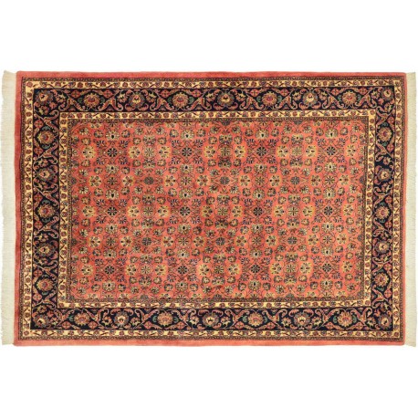 Perski ceny dywan Saruk fein ręczne tkany chodnik 210x240cm 100% wełna kwatowy gustowny czerwony