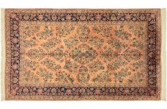 Perski ceny dywan Saruk fein ręczne tkany 180x280cm 100% wełna kwatowy gustowny pomarańczoy
