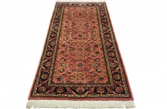 Perski ceny dywan Saruk fein ręczne tkany chodnik 100x200cm 100% wełna kwatowy gustowny czerwony