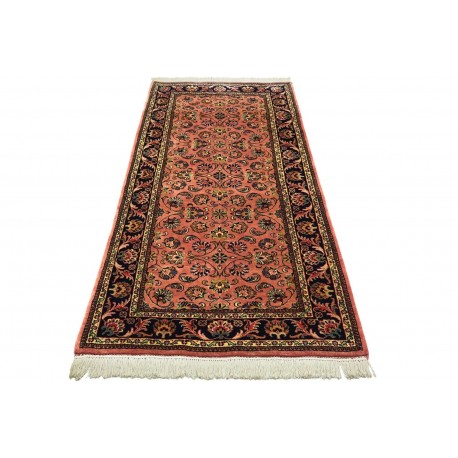 Perski ceny dywan Saruk fein ręczne tkany chodnik 100x200cm 100% wełna kwatowy gustowny czerwony
