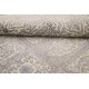 Beżowy srebrny subtelny dwupoziomowy dywan Tabriz z Indii 190x260cm wełna i jedwab wysoka jakość