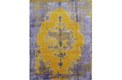 Unikatowy dywan jedwabny z Nepalu deseń vintage 250x300cm luksus jedwab z bananowca