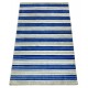 Niebieski ekskluzywny dywan Gabbeh Loribaft Indie 120x180cm 100% wełniany w pasy
