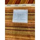 Pomarańczowy ekskluzywny dywan Gabbeh Loribaft Indie 120x180cm 100% wełniany w pasy