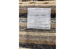 Pomarańczowy ekskluzywny dywan Gabbeh Loribaft Indie 120x180cm 100% wełniany w pasy