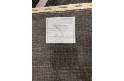 Grafitowy ekskluzywny dywan Gabbeh Loribaft Indie 120x180cm 100% wełniany w pasy