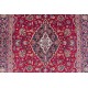 Czerwony oryginalny dywan Kashan (Keszan) antyk z Iranu wełna 140x210cm perski
