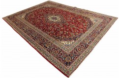 Czerwony oryginalny dywan Kashan (Keszan) z Iranu wełna 250x370cm perski