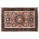 Dywan Ziegler Farahan Mamluk 100% wełna kamienowana ręcznie tkany luksusowy 90x160cm klasyczny brązowy