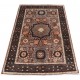 Dywan Ziegler Farahan Mamluk 100% wełna kamienowana ręcznie tkany luksusowy 90x160cm klasyczny brązowy