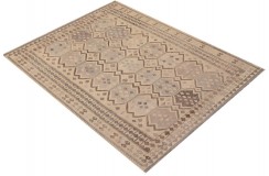 Etniczny kilim szary z Afganistanu dzieło Chobi nomadyczny 200x300cm