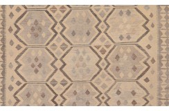 Etniczny kilim szary z Afganistanu dzieło Chobi nomadyczny 200x300cm