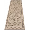 Etniczny kilim szary z Afganistanu dzieło Chobi nomadyczny 100x200cm