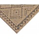 Beż brąz dywan kilim art deco 100x200cm z Afganistanu Chobi Old Style 100% wełna dwustronny vintage nomadyczny