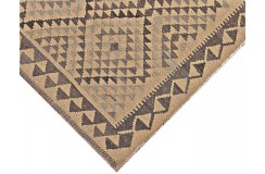 Etniczny kilim szary z Afganistanu dzieło Chobi nomadyczny 100x200cm