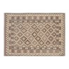 Beż brąz dywan kilim art deco 140x200cm z Afganistanu Chobi Old Style 100% wełna dwustronny vintage nomadyczny