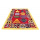 Designerski nowoczesny dywan wełniany dla dzieci alfabet i figury 170x240cm Indie 2cm gruby