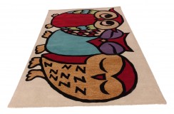 100% wełna gruby dywan z Indii 170x240cm jednorożec designerski