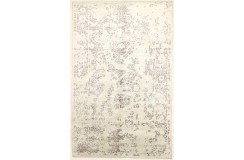 100% welniany ręcznie tkany dywan Nepal Exclusive Vintage beżowy 150X240cm nowoczesny ciepły z jedwabiem