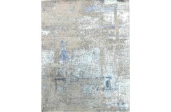 100% welniany ręcznie tkany dywan Nepal Exclusive Vintage niebieski 250X300cm nowoczesny ciepły z jedwabiem