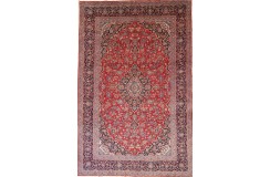 Czerwony oryginalny dywan Kashan (Keszan) z Iranu wełna 260x400cm perski