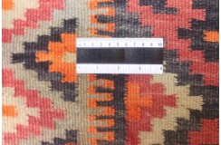 Etniczny kilim kolorowy z Iranu - rękodzieło Fars nomadyczny 120x370cm