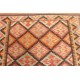 Kolorowy dywan kilim chodnik Fars z Iranu 120x370cm 100% wełna dwustronny etniczny