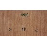 100% wełna gruby dywan handloom z indii  beż/brąz  okrągły 2x2m