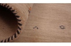 100% wełna gruby dywan handloom z indii  beż/brąz  okrągły 150x150cm