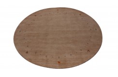 100% wełna gruby dywan handloom z indii  beż/brąz  okrągły 120x120cm