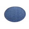 100% wełna gruby dywan handloom z indii  niebieski  okrągły 2x2m