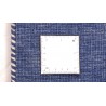 100% wełna gruby dywan handloom z indii  niebieski  okrągły 2x2m