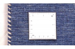 100% wełna gruby dywan handloom z indii  niebieski okrągły 150x150cm