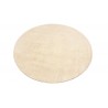 100% wełna gruby dywan handloom z indii  biały okrągły 120x120cm