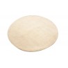 100% wełna gruby dywan handloom z indii  biały okrągły 120x120cm