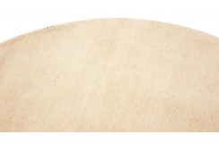 100% wełna gruby dywan handloom z indii  biały okrągły 120x120cm