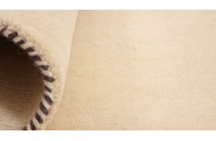 100% wełna gruby dywan handloom z indii  biały okrągły 120x120cm
