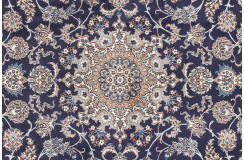 Klasyczny perski dywan z Iranu 200x300cm Kaszmar Nain granatowy