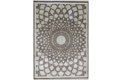 Brązowy bogaty dywan Indo Tabriz Gum-bat 100% wełna ok 170x240cm