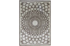 Brązowy bogaty dywan Indo Tabriz Gum-bat 100% wełna ok 170x240cm