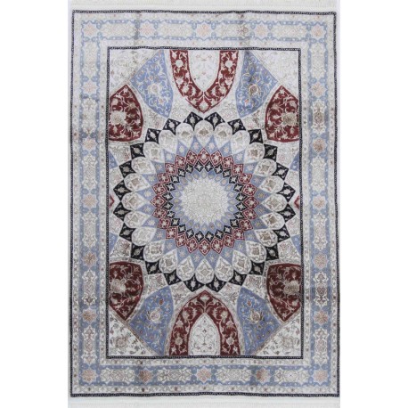 Kolorowy bogaty dywan Indo Tabriz Gum-bat 100% wełna ok 170x240cm